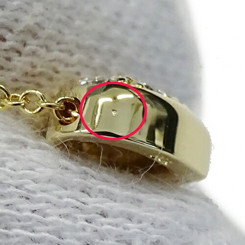 TIFFANY & CO. Pendant Necklace 750YG Diamond Heart Pavé Yellow Gold - Picture 9 of 11